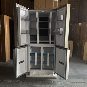 HUAZOS 4 Door <b>Fridge</b> Stainless Steel Cross With Water Dispenser Air Cooled No Frost <b>Compressor</b> 632L Stainless Steel <b>Fridge</b> - Product Image 4
