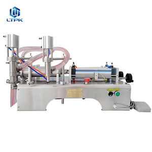 Pequeña máquina semiautomática de llenado de botellas a escala líquida de agua y aceite - Product Image 2