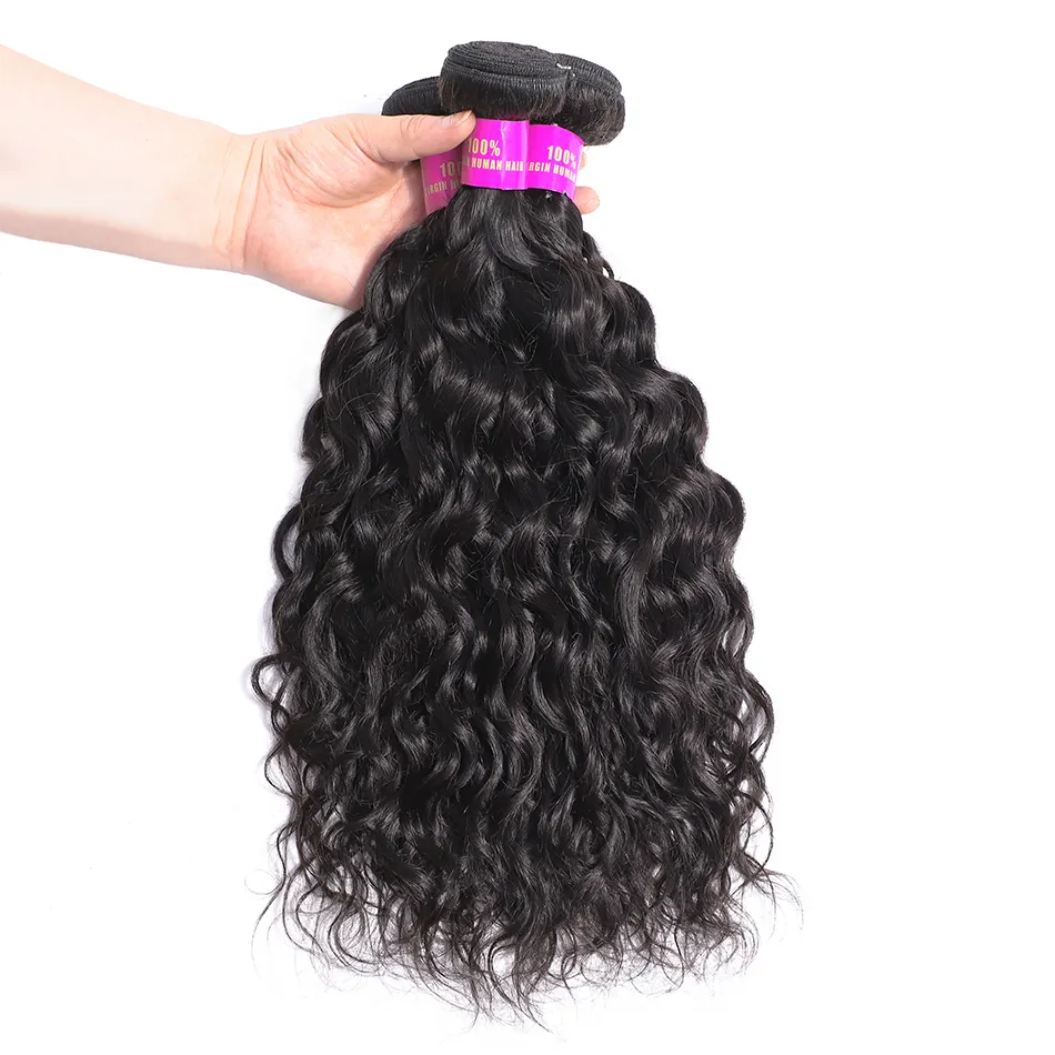 15% ส่วนลดขายน้ำWave 10AเกรดอินเดียCuticle Aligned Unprocessed Hair Bundles,Virgin Hairขายส่งDropshipping