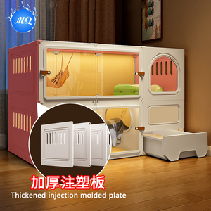Hot Seller All-in-One <strong>Cat</strong> House Luxury Modern Wood <strong>Cat</strong> Villa with Thickened Platform Litter Box Bed <strong>Cage</strong> for Indoor Home <strong>Cats</strong> - Product Image 3