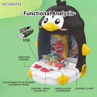 Jouet pour bébé 1-3 ans : Table de jeu interactive, mini machine à griffes automatique avec peluches pour l'entraînement de la coordination œil-main