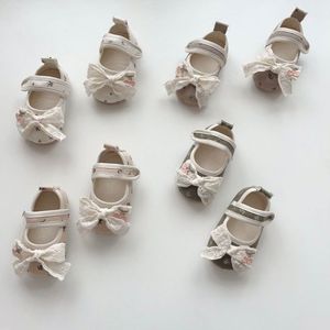 Engepapa otoño nuevo bebé encaje arco zapatos individuales <span class=keywords><strong>velcro</strong></span> niñas princesa niño zapatos lindos zapatos de bebé - Product Image 3