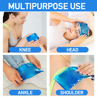 Packs de glace doux réutilisables, packs de gel chaud et froid pour les blessures, les maux de tête, les douleurs articulaires, pack de glace confortable et flexible
