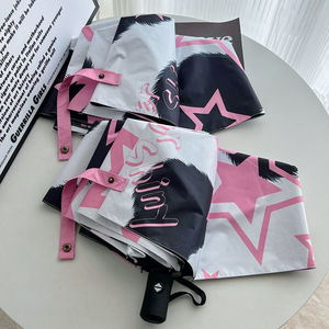 <span class=keywords><strong>Paraguas</strong></span> Personalizado <span class=keywords><strong>con</strong></span> Estampado de Estrellas y Logotipo, Apertura/Cierre Automático, Doble Propósito, para Sol y Lluvia, Plegable, Tipo <span class=keywords><strong>Mochila</strong></span>, para Venta al por Mayor - Product Image 5