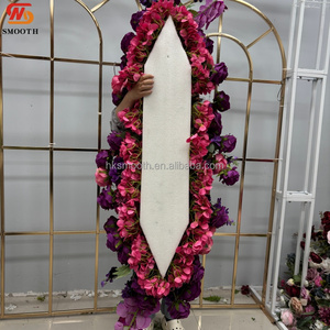 SMOOTH Nueva Bola de Flores de Hortensia, Orquídea y Rosa Púrpura Intenso, Arreglo Floral Densa Hecha a Mano con Flores Artificiales de Seda para Centro de Mesa de Boda - Product Image 5