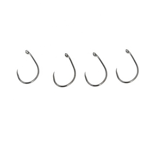 Hameçon de pêche à la mouche, 50 pièces, courbe, nymph résistant, pud, sans bretelles - Product Image 1