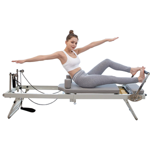 Reformadores de <span class=keywords><strong>Pilates</strong></span> Plegables de Aluminio para el Hogar, con Logotipo y Color Personalizados OEM - Product Image 5