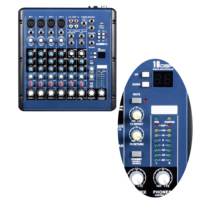 Système de son professionnel pour studio, mini mélangeur audio, 6 canaux