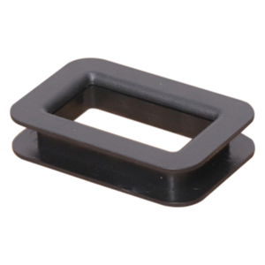 Anneau de guidage rectangulaire universel noir en plastique pour sangle de ceinture de sécurité de siège baquet, avec cache-trou pour harnais de course - Product Image 3