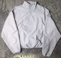 Blouson bombardier à logo personnalisé blousons bombardier cardigan pour homme veste de rue tissée surdimensionnée unisexe