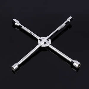 Llave de Trinquete Hexagonal Cruzada de 17-19-21-23 mm, Métrica, de Acero 45, Herramienta para Reparación de Neumáticos de Automóviles - Product Image 3