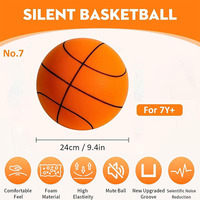 Nouveau ballon de basketball 2026 amélioré en mousse PU, silencieux et à rebond élevé, taille 7
