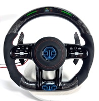 Volant en fibre de carbone Mercedes Benz AMG pour W117 W176 W177 W203 W204 W205 W211 W212 W213 W218 C43 C63 C200 C300