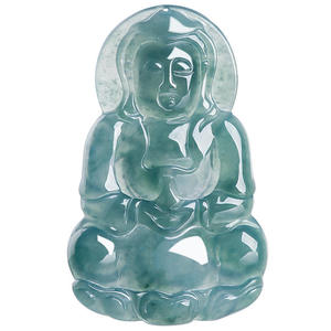 หยกธรรมชาติ พระอวโลกิเตศวรา จี้หยกน้ำเงิน หยกน้ำเงิน แบบจีน สไตล์จีน ยูนิเซ็กส์ ดีไซน์ดั้งเดิม GY06 - Product Image 5