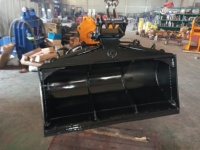 SLN Tilt Bucket 600mm 24 Inch Mini Excavator Digger 5-6 Ton Hidrolik 45 Derajat Tilt Grading Attachment Daya Tahan Lama