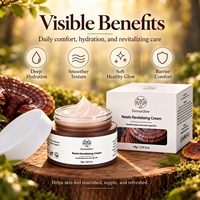 Crème visage revitalisante au peptide de champignon Reishi fermenté, anti-âge, raffermissante, lissante, hydratante, réparatrice de la peau