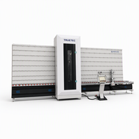 Machine de perçage et de fraisage verticale pour verre TRUETEC, performance fiable, moteur 18KW, épaisseur de 1 à 40 mm, vente directe