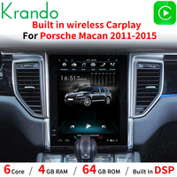 Krando 11.3'' Navigation automobile Android Écran vertical Tesla Autoradio Lecteur multimédia audio pour Porsche Macan 2012-2016 Carplay