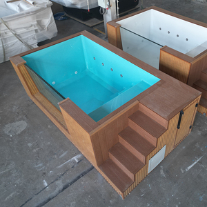 Piscine hors sol en acrylique transparent, conteneur en fibre de verre, spa préfabriqué, fournitures pour maison de piscine, cascade - Product Image 5