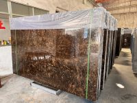 Marbre Emperador foncé au design moderne, ACP, vente exclusive, imperméable, résistant aux intempéries, VA 371, ignifuge, résistant au feu