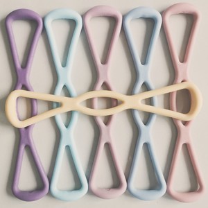 Bande de résistance en forme de 8 Blue Flute en TPR pour fitness à domicile, équipement d'exercice pour étirements des épaules, du cou et du dos - Product Image 5
