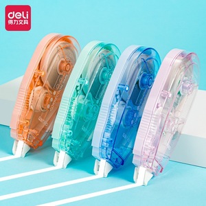 Bande correctrice Deli 7215, 20m, en plastique, papeterie de bureau pour étudiants, examens, correction des erreurs d'étude - Product Image 1