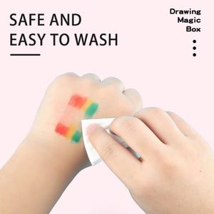 Kids Graffiti 208 Pieces Children's Painting Art Supplies Set Watercolor Brush Oil Painting Stick Crayon and Easel Painting Tool - Product Image 6