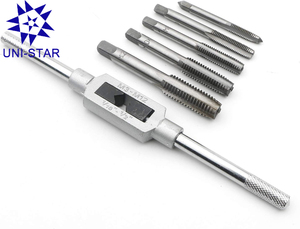 Bộ dụng cụ taro và khuôn taro bằng thép hợp kim chất lượng cao 12 món với cờ lê chỉnh được, hệ mét M6-M12 - Product Image 4