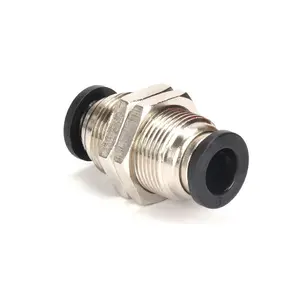 Đầu Nối Vách Ngăn Đôi PM 4Mm-16Mm Đầu Nối Nhanh Một Chạm Để Kết Nối Đường Ống PM Mini