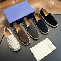 Mocassins décontractés de style italien, baskets en cuir véritable, chaussures pour hommes pour tous les jours, toutes saisons, mocassins perforés