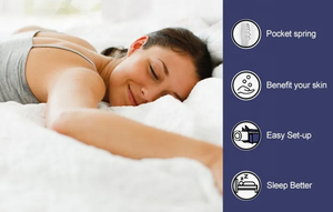 Cuộn Dây Gói độc lập mùa xuân hộp Nệm cao su mềm Nệm Bộ nhớ bọt dày nệm phụ - Product Image 4