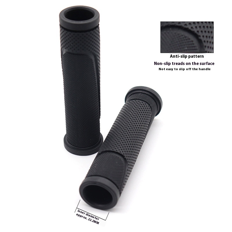 Poignées De Vélo WEST BIKING Cuir Verrouillables Noir - Mountain Bike