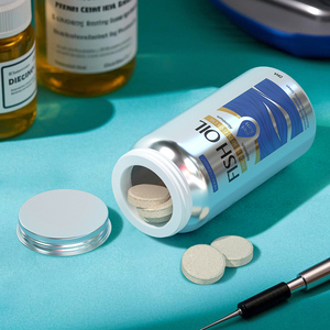 Série pharmaceutique Merrynewon : Emballage vide pour produits de santé, conteneur en aluminium pour capsules, flacon pour vitamines et compléments alimentaires - Product Image 4