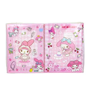 DHF Sanrioed моя мелодия Kuromi Kawaii блокнот аниме Cinnamoroll фигурка студенческий дневник цветная страница полая Обложка нитка для ноутбука 50k