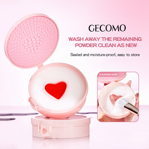 Savon Nettoyant Tout-en-un GECOMO : Barre de Nettoyage Rapide pour Pinceaux de <span class=keywords><strong>Maquillage</strong></span> et Houppettes – <span class=keywords><strong>Entretien</strong></span> Quotidien des Outils de Beauté - Product Image 4
