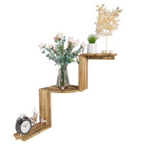 Cross-border corner <b>shelf</b>, <b>wall</b> decoration, <b>floating</b> <b>shelf</b>, tiered <b>floating</b> <b>shelf</b>, plant <b>shelf</b>, bookshelf, corner <b>shelf</b> - Product Image 5