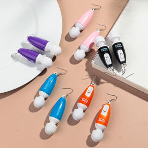 2025 Heiß Verkaufter Modeschmuck Mini Intimspielzeug Lustiger Scherzartikel vibrierendes Geschenk Party SCHMUCK Acryl Vibrator-Ohrringe für Damen - Product Image 1