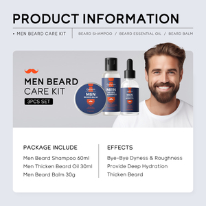 Coffret cadeau personnalisé QUIYUM Factory, huile et baume pour barbe aux ingrédients doux, kit de soin de la barbe pour homme. - Product Image 4