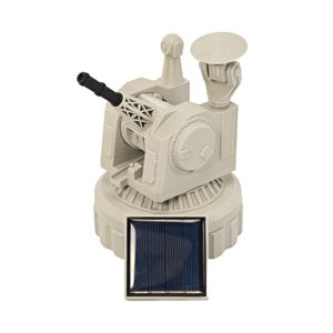 Robot jouet de divertissement monté sur véhicule, imprimé en 3D en PLA, alimenté à l'énergie solaire, pour enfants, télécommande, marque Elanby, noir/blanc - Product Image 2
