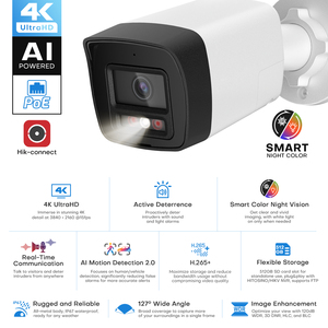 OEM HS-CUB68G2-LIASL AI <b>Camera</b> 8 CMOS Sensor Smart Hybrid Light Night Vision POE Card & Cloud Support IP67 Waterproof - Product Image 2