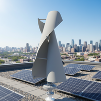 Kit éolien à axe vertical 1kW 2kW 12V 24V pour énergie autonome hors réseau, idéal pour la maison ou les systèmes solaires