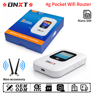 เราเตอร์ซิมการ์ด DNXT 4G WiFi6 ขนาดเล็ก พกพาสะดวก รองรับ WPS ทุกเครือข่าย พร้อมช่องใส่การ์ด TF และซิมการ์ด ใช้งานได้ทุกที่ เหมาะสำหรับงานปาร์ตี้ - Product Image 1