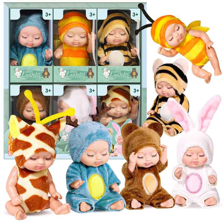 2024 Wholesale Pvc Cartoon Cute Children's Little Doll Set Interactive