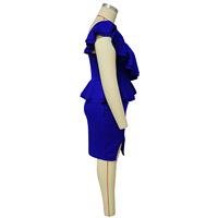 GX7783 Boutique 2023 Robes midi sans manches à volants, à une épaule, pour l'été, vêtements grande taille, boutique de vêtements pour femmes, robe élégante décontractée