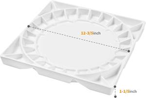 MEEDEN Palette de peinture aquarelle en céramique de 12 à 3/5 pouces Grand artiste de studio Palette de peinture aquarelle en porcelaine pour aquarelle - Product Image 5
