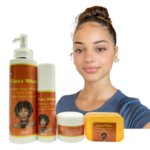 Triple Glutath Plus Vitamin C <span class=keywords><strong>Serum</strong></span> Jojoba Oil Face <span class=keywords><strong>Cream</strong></span> Set Cuidado DE LA PIEL Blanqueamiento Hidratante para la piel negra Incluye blanqueamiento - Product Image 3