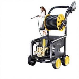 Pistolet à eau haute <span class=keywords><strong>pression</strong></span> domestique sur chariot 220V pour le <span class=keywords><strong>lavage</strong></span> <span class=keywords><strong>de</strong></span> voitures, le nettoyage des sols et le <span class=keywords><strong>lavage</strong></span> des vitres. - Product Image 4