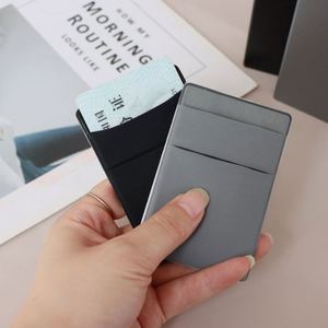 Business Aluminum RFID Blocking Card Sleeve Pop-up <b>Wallet</b> Credit Card <b>Holder</b> with Elastic Slot for ID & Credit Cards - Product Image 2
