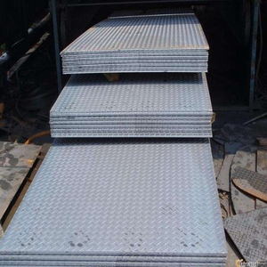 Échantillon Gratuit Plaque d'acier à carreaux <span class=keywords><strong>HR</strong></span> motif haricot rond GB/T 3274 Q345B 3.0mm-8.0mm Largeur 1000-1250mm pour passerelle antidérapante - Product Image 5