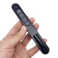 Presentador Inalámbrico con Control de Volumen para Diapositivas de PowerPoint, Control Remoto USB para Presentaciones PPT, Puntero Láser, Lápiz Presentador